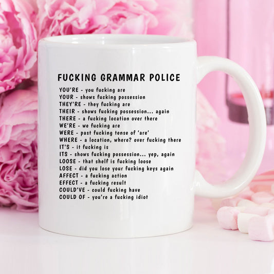 Ceramic Mug — 'F---ing Police' Lyrics Coffee Mug (11oz)