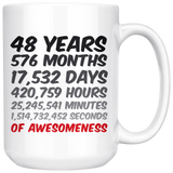 48 Years Birthday or Anniversary Mug
