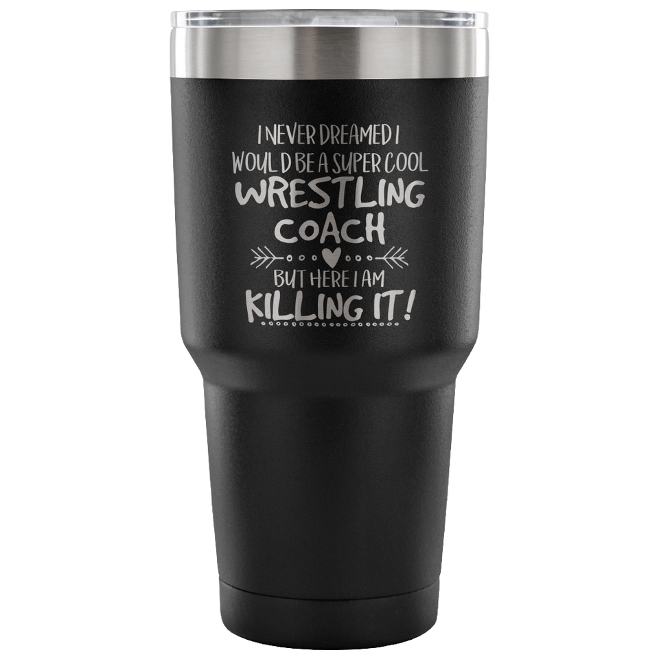 Wrestling Coach Travel Coffee Mug
