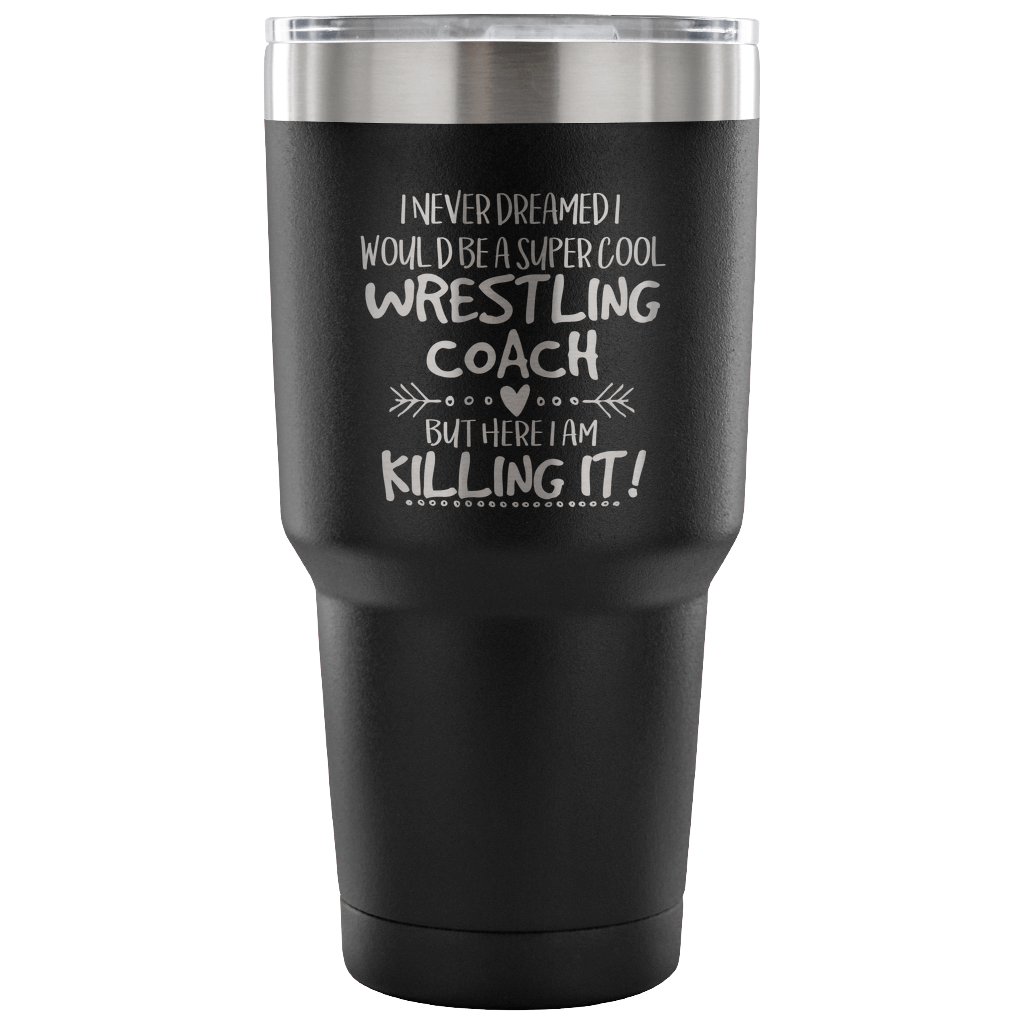 Wrestling Coach Travel Coffee Mug