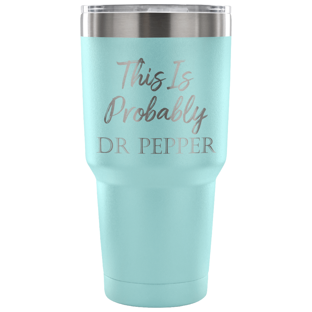 Dr.Pepper Tumbler with Ice lid topper