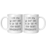 Favorite Granddaughter Mug