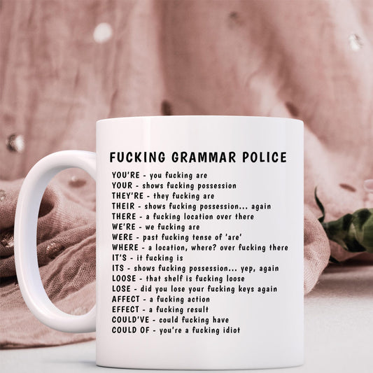 Ceramic Mug — 'F---ing Police' Lyrics Coffee Mug (11oz)