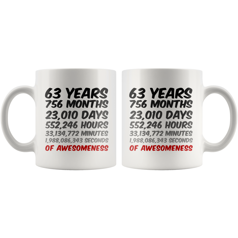 63 Years Mug