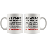 63 Years Mug