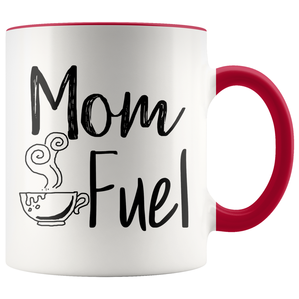 Mom Fuel Accent Mug