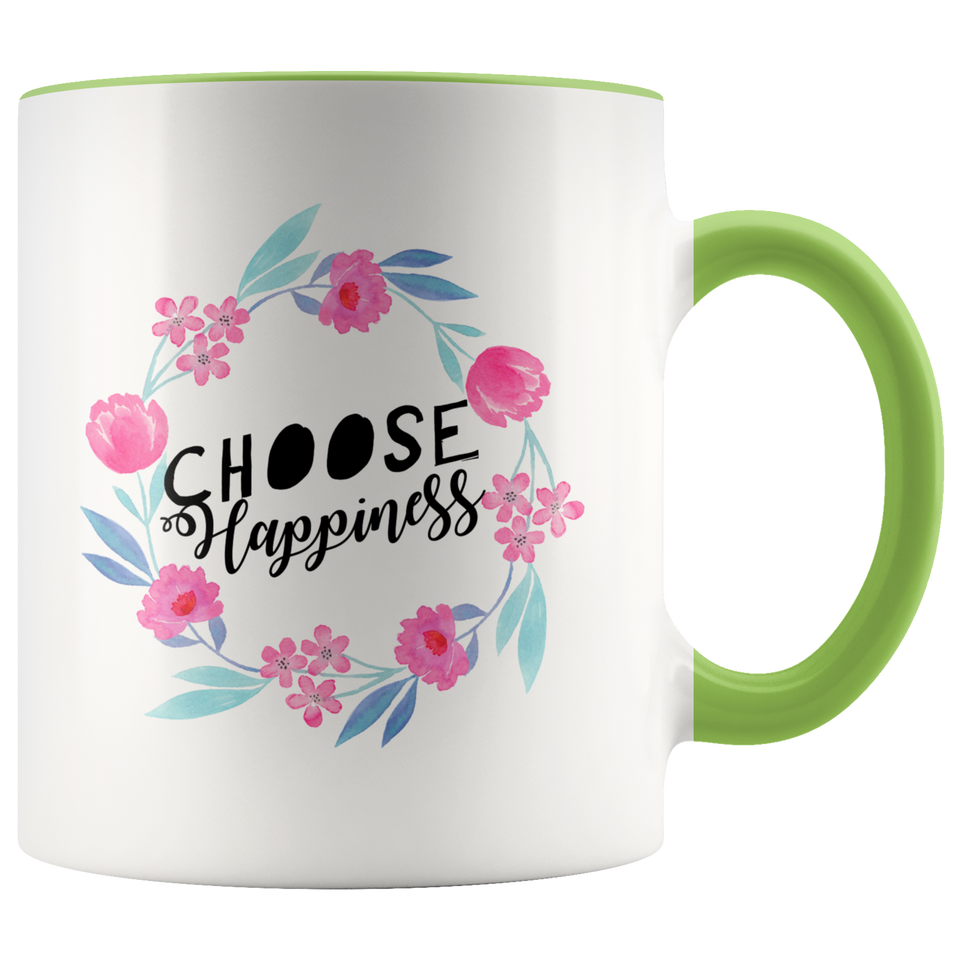 Choose Happiness Accent Mug