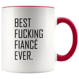 Best Fucking Fiance Ever Accent Mug