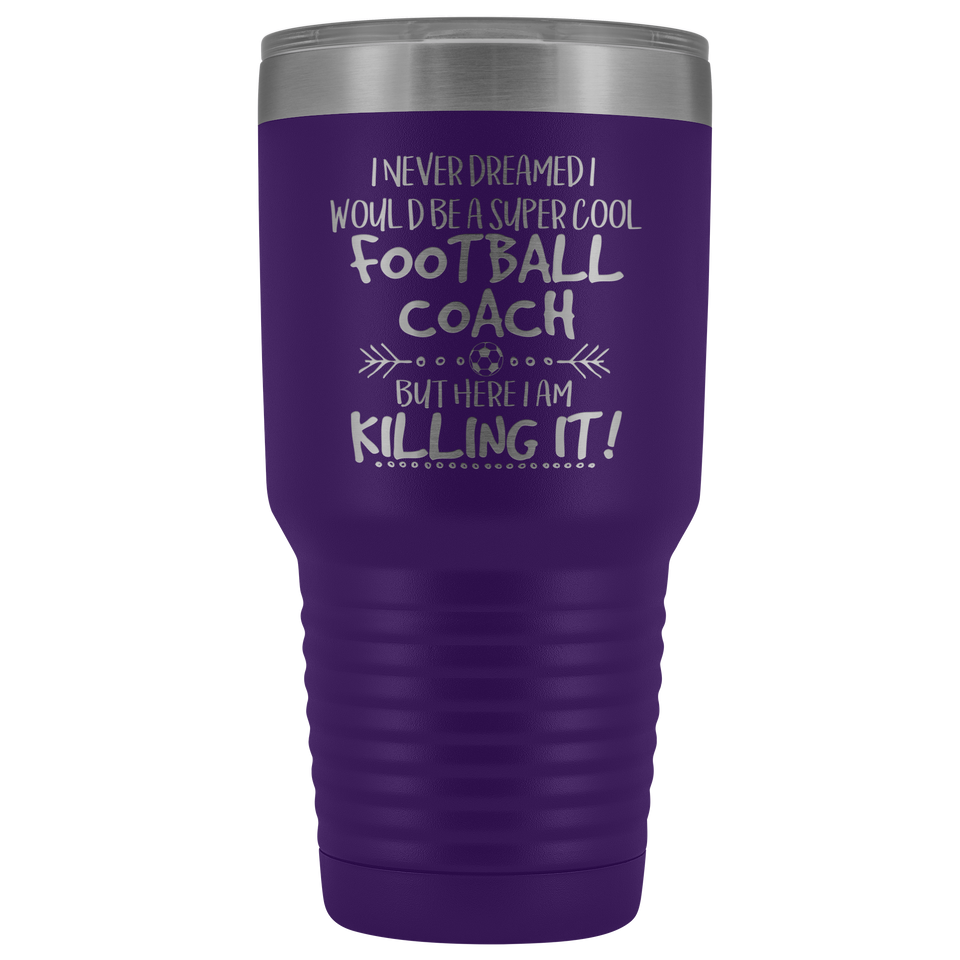 Super Cool Football (Soccer) Coach Travel Mug