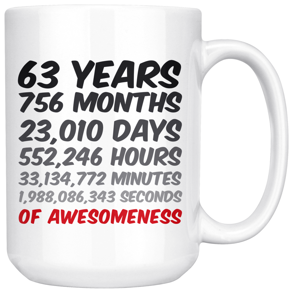 63 Years Mug