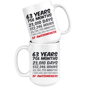 63 Years Mug