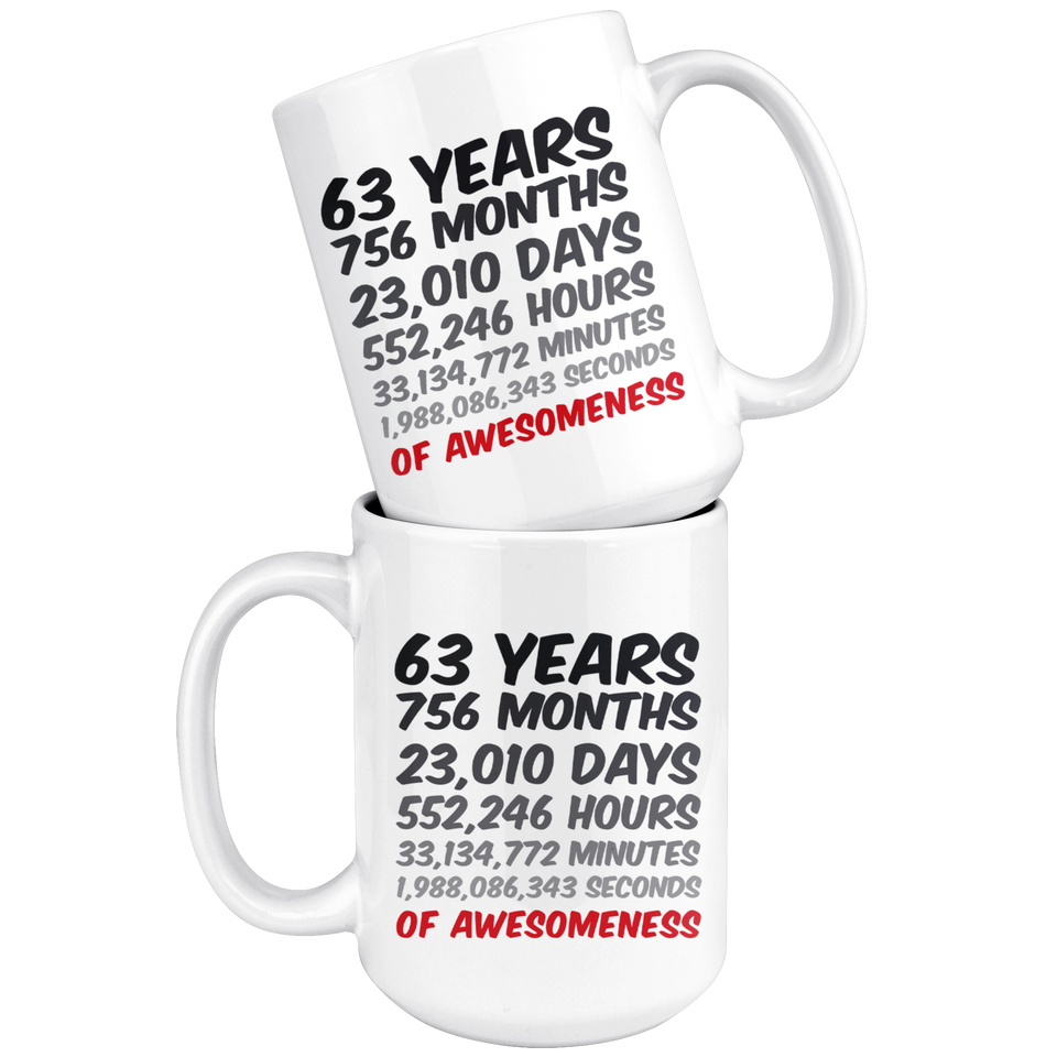 63 Years Mug