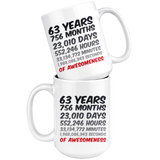 63 Years Mug