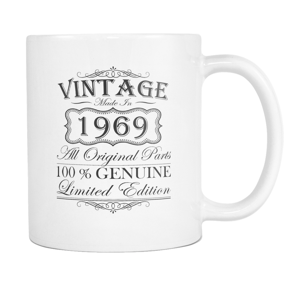 50th Birthday Mug - Vintage - Born in 1969 Coffee Mug Gift Idea