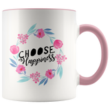 Choose Happiness Accent Mug