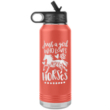 Just A Girl Who Loves Horses Insulated  Drink Bottle