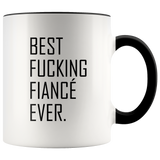 Best Fucking Fiance Ever Accent Mug