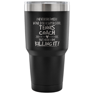 Tennis Coach Travel Coffee Mug