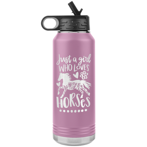 Just A Girl Who Loves Horses Insulated  Drink Bottle