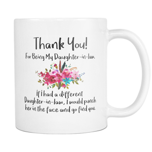 Thank You For Being My Daughter In Law Coffee Mug