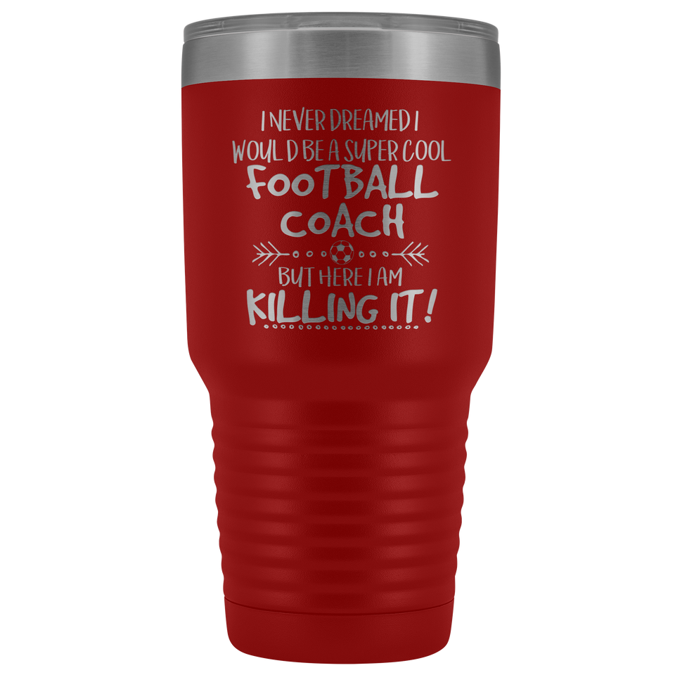 Super Cool Football (Soccer) Coach Travel Mug