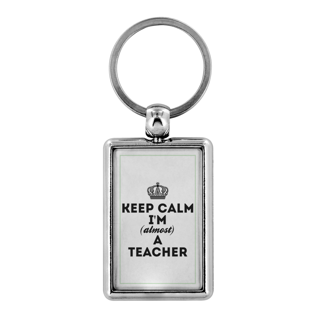 Keyring keep calm teacher