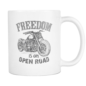 Freedom Is An Open Road  - Motorbike Coffee Mugs