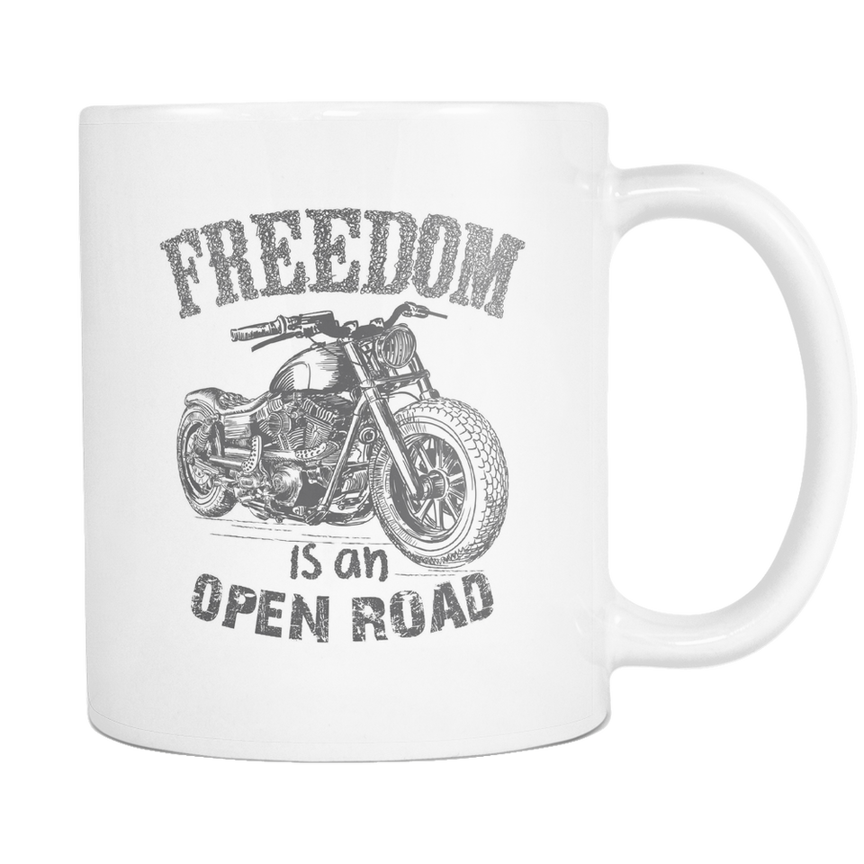 Freedom Is An Open Road  - Motorbike Coffee Mugs