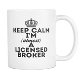 Keep Calm Licensed Broker Coffee Mug