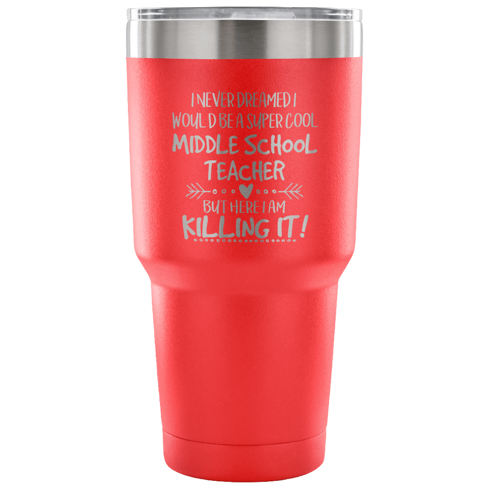Middle School Teacher Travel Coffee Mug