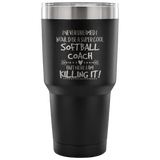 Softball Coach Travel Coffee Mug