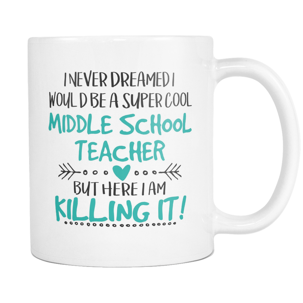 Super Cool Middle School Teacher Coffee Mug