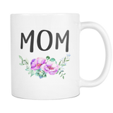 Mom Mug Purple Flowers