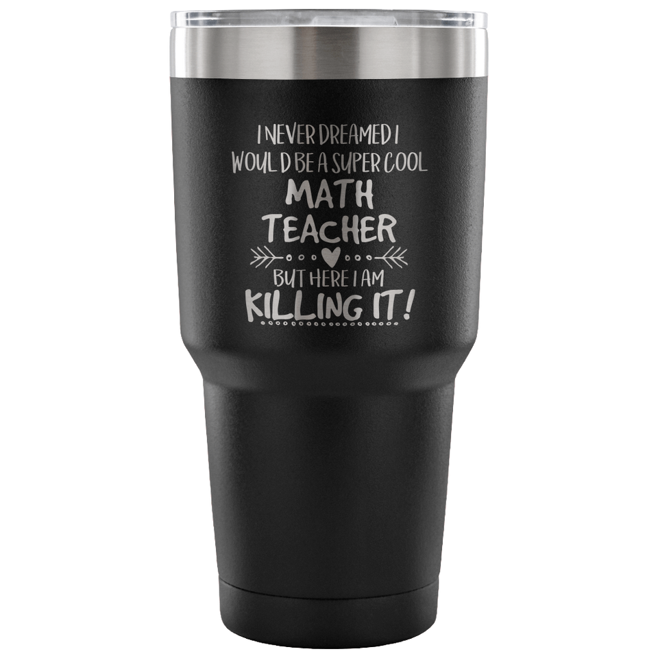 Math Teacher Travel Coffee Mug