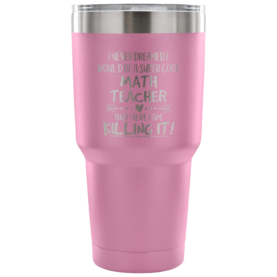 Math Teacher Travel Coffee Mug
