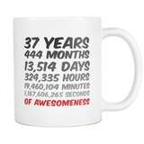 37 Years Birthday Mug or Anniversary Gift Idea