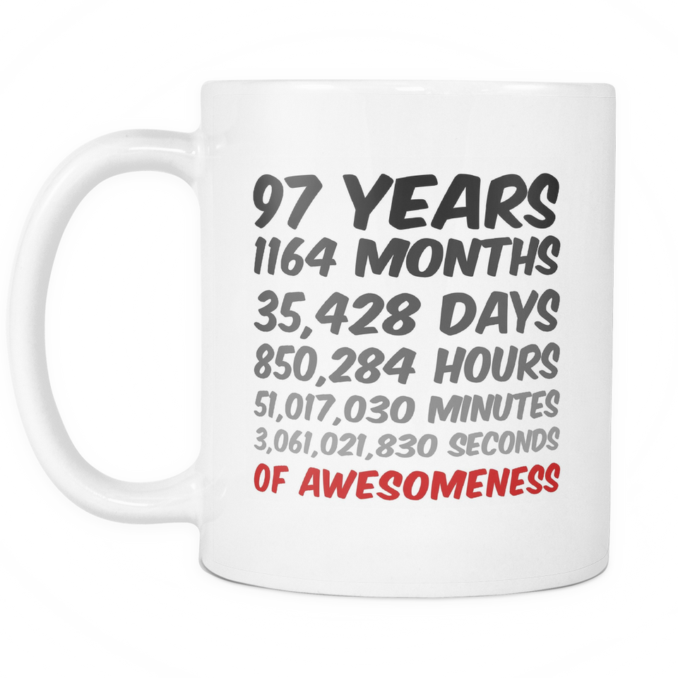 97 Years Birthday Mug