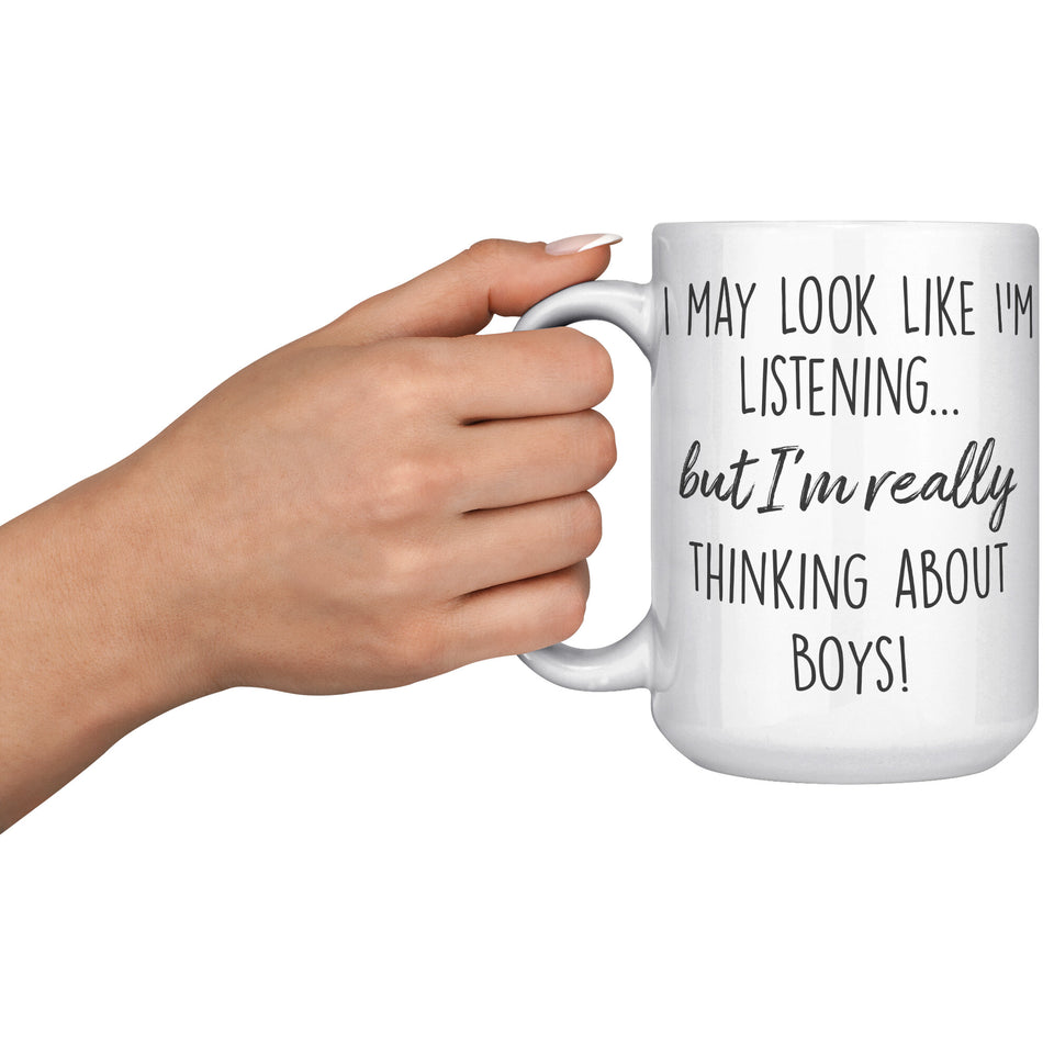 Thinking About Boys Mug
