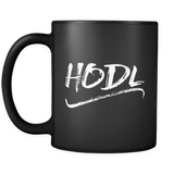 HODL Bitcoin 11oz Black Mug
