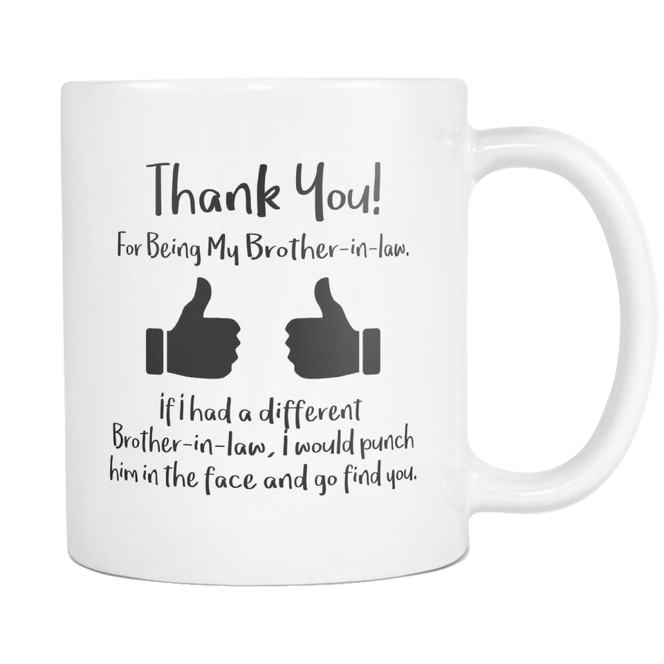 Thank You For Being My Brother in law Mug