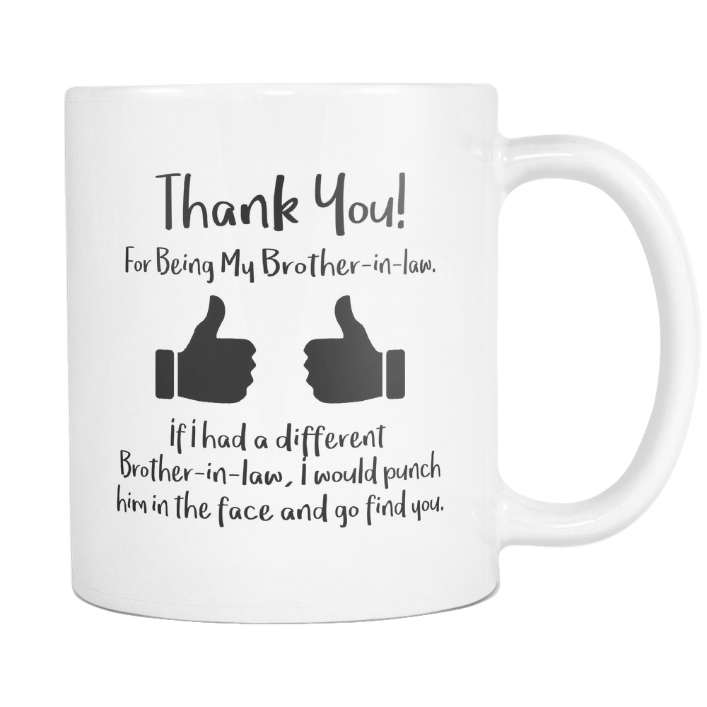 Thank You For Being My Brother in law Mug