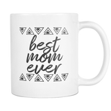 Best Mom Ever Triangles Coffee Mug