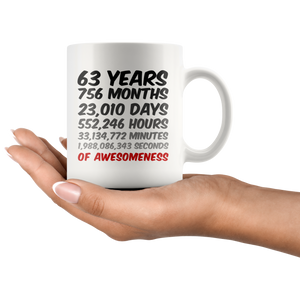 63 Years Mug