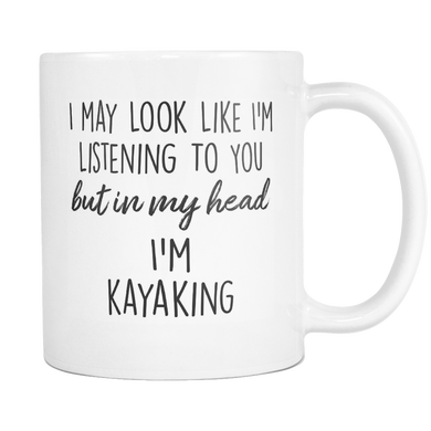 In My Head I'm Kayaking Mug