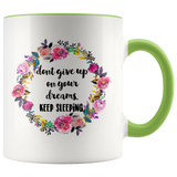 Keep Sleeping Accent Mug