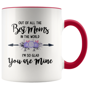 Out of the Best Moms in the World Accent Mug