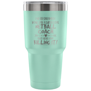 Netball Coach Travel Coffee Mug