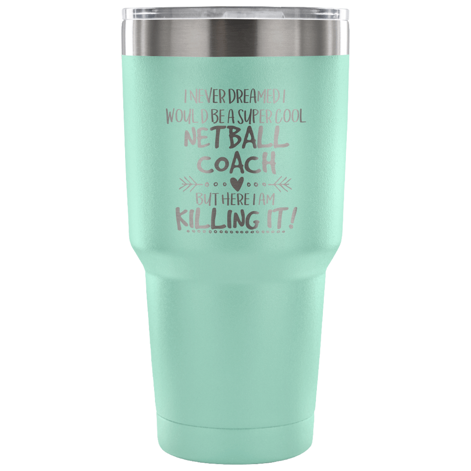 Netball Coach Travel Coffee Mug