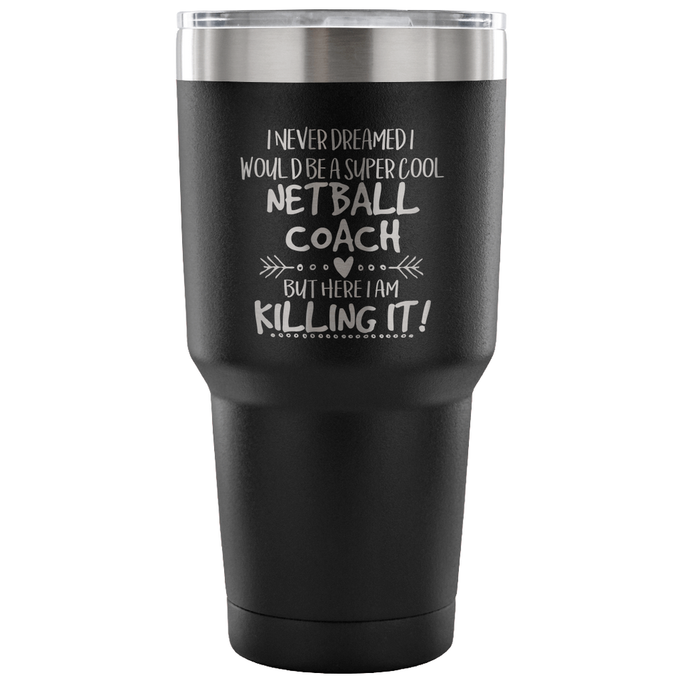 Netball Coach Travel Coffee Mug