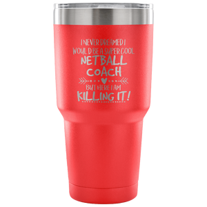 Netball Coach Travel Coffee Mug